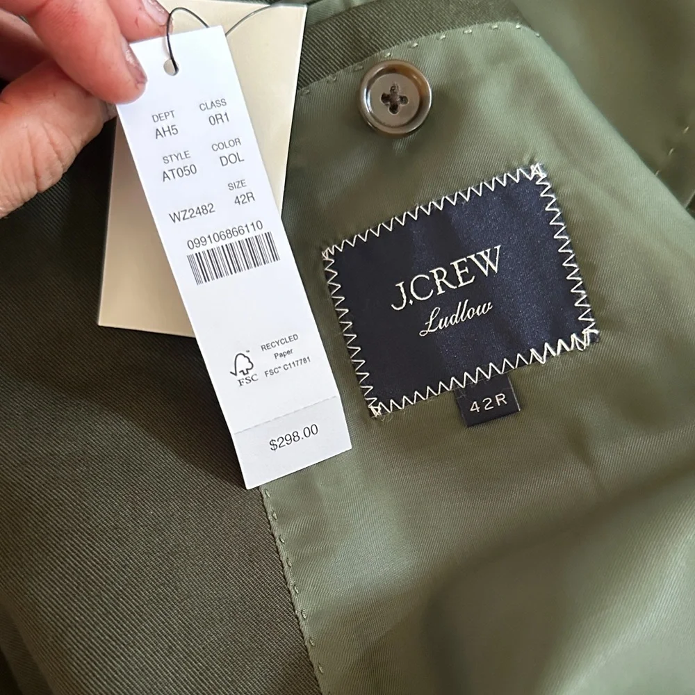 J. Crew ludow forest green suit, NWT - Picture 5 of 5